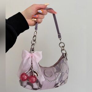 Vintage Coach Demi Lavender Shoulder Bag